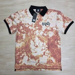 G59 Records Moab Polo Shirt Small Orange Grey 59 Suicideboys Streetwear Rap New‎